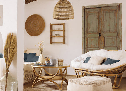 Alfombra "Sea view" de algodón 120x170cm blanco - 194384