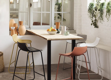 Taburete de bar "Otac" de metal negro - 194619C