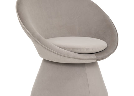 Sillón "Plopi" de terciopelo Gris - 194625A