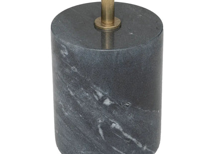 Mesa auxiliar "Ilian" de mármol y metal gris - 194645