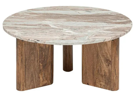 Mesa de centro "Coppa" en madera de mango, 91 cm de diámetro -  194652