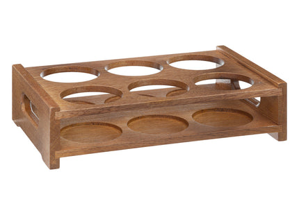 Juego de 6 copas "Victor" 30cl en bandeja de madera - 194807