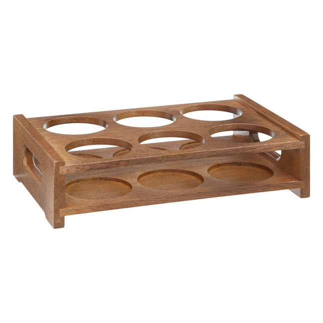 Juego de 6 copas "Victor" 30cl en bandeja de madera - 194807