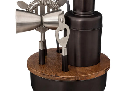 Set de coctel madera de mango y acero inox de 6 piezas -  194906