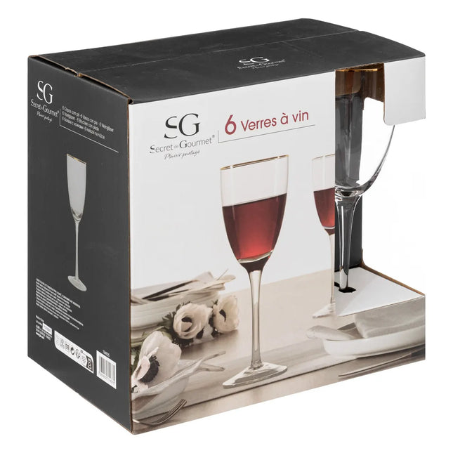 Set de 6 copas de vino "Ava" 30cl - 194935