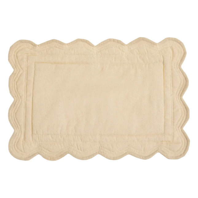 Individual "The floral" de algodón 45x30cm beige - 194990A