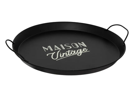 Bandeja de metal "Maison Vintage" D50cm  - 195010
