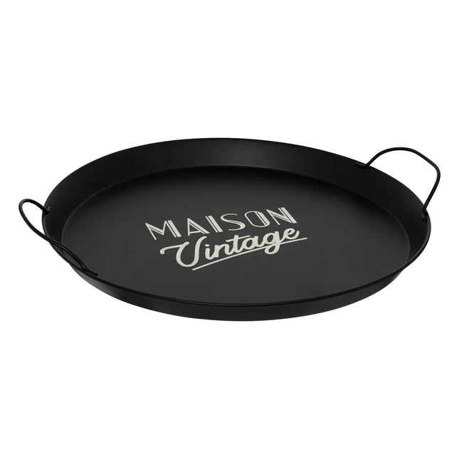 Bandeja de metal "Maison Vintage" D50cm  - 195010