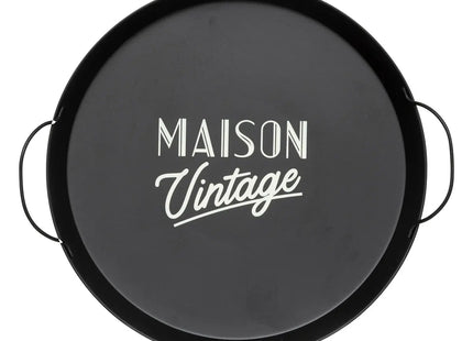 Bandeja de metal "Maison Vintage" D50cm  - 195010