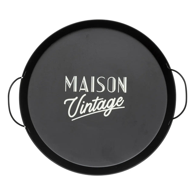 Bandeja de metal "Maison Vintage" D50cm  - 195010
