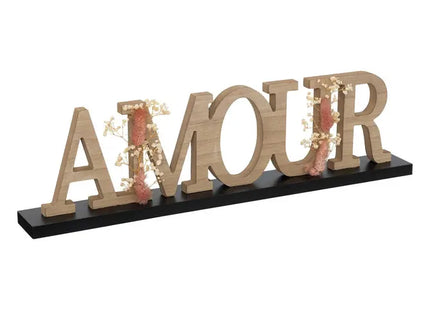 Palabra decorativa "Amour" L50cm MDF - 195039