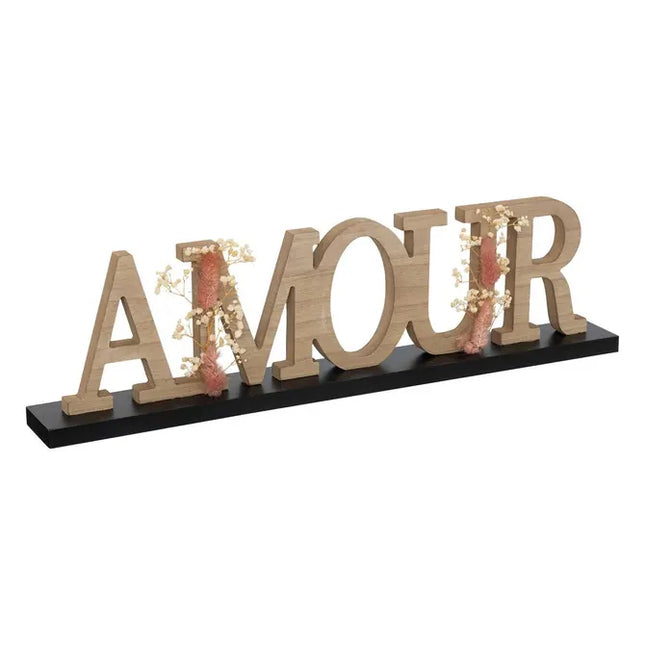 Palabra decorativa "Amour" L50cm MDF - 195039