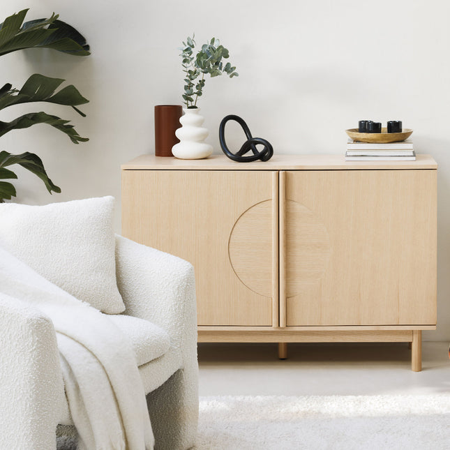 Escultura abstracta "Keyla" en resina negra A17,2cm - 195044