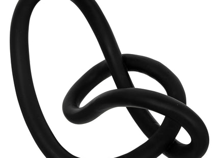 Escultura abstracta "Keyla" en resina negra A17,2cm - 195044