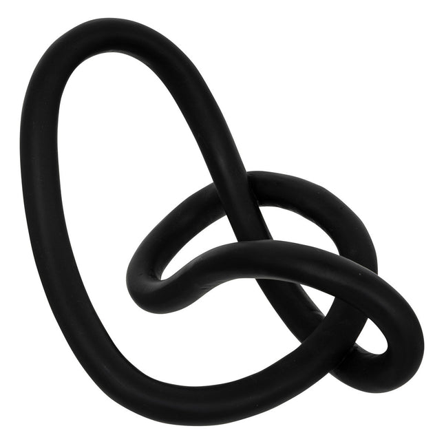 Escultura abstracta "Keyla" en resina negra A17,2cm - 195044