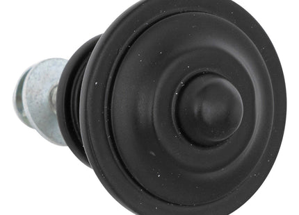 Juego de 2 pomos para muebles "Alana" de metal negro D3,4cm - 195067