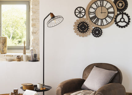 Reloj "Abel" madera y metal 100x70cm - 195201