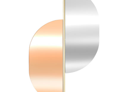 Espejo "Coline" de metal dorado teñido 43x72cm - 195231