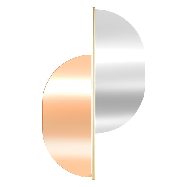 Espejo "Coline" de metal dorado teñido 43x72cm - 195231