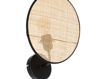 Velador de pared “Olme” de caña y metal D27cm - 195302