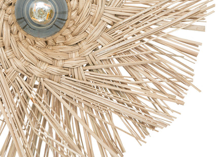 Velador de pared "Tea" de paja D34cm - 195340