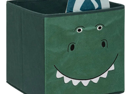 Caja de almacenamiento verde con forma de dinosaurio, 29x29 cm - 195823