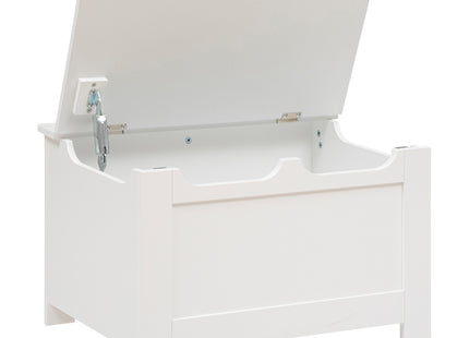 Baúl de almacenamiento de "Corona" de madera blanca - 195831