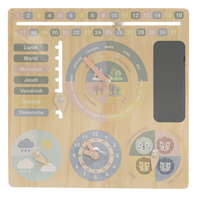 Juego de Aprendizaje "Calendario" de madera 29,5x29,5cm - 195845