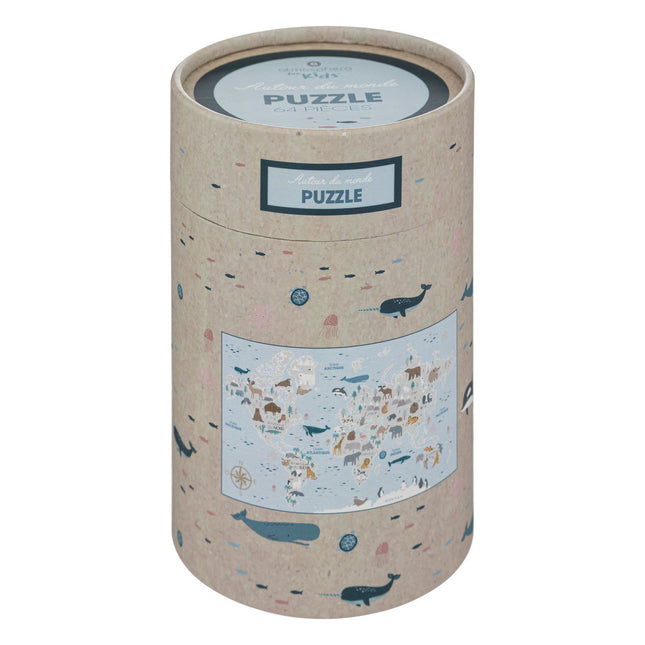 Rompe cabezas "La vuelta al mundo" 64 piezas -  195851