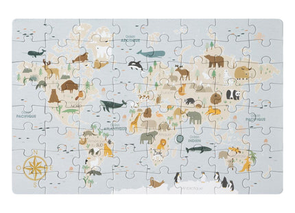 Rompe cabezas "La vuelta al mundo" 64 piezas -  195851