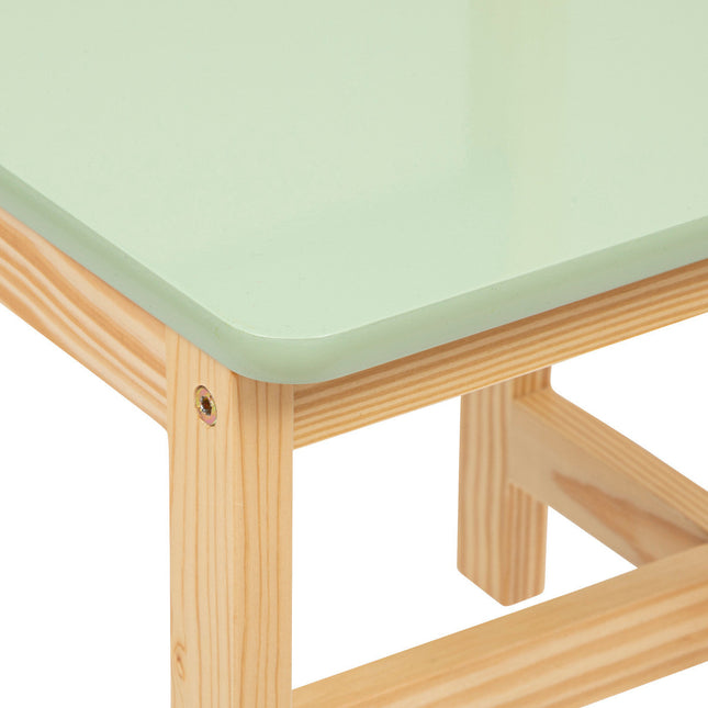 Silla “Classic” pino y madera verde - 195868B