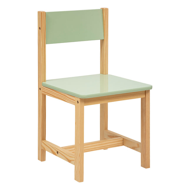 Silla “Classic” pino y madera verde - 195868B