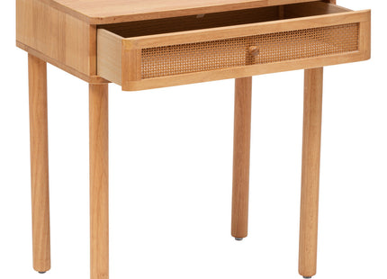 Escritorio infantil de madera de caucho efecto caña - 195921