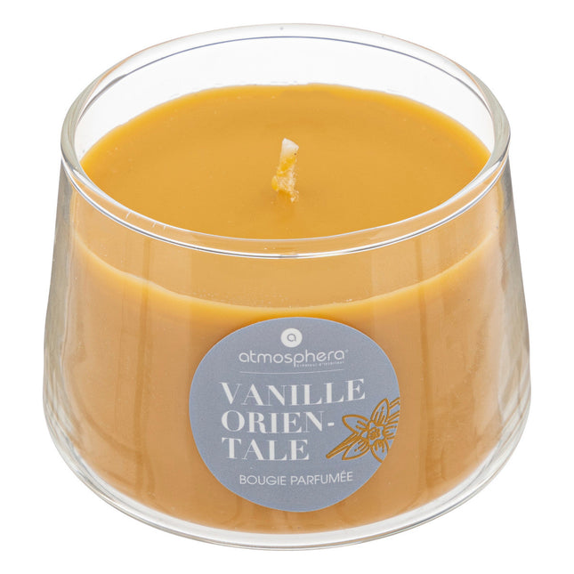 Vela perfumada "Izor" en pote de cristal 300gr aroma Vainilla Oriental - 196029A