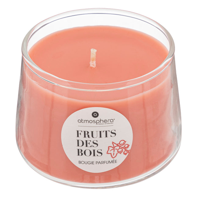 Vela perfumada "Izor" en pote de cristal 110gr aroma Frutos del bosque - 196028C