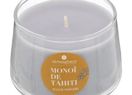 Vela perfumada "Izor" en pote de cristal 110gr aroma monoi - 196028D