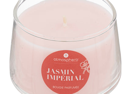 Vela perfumada "Izor" en pote de cristal 110gr aroma Jazmín Imperial - 196028E