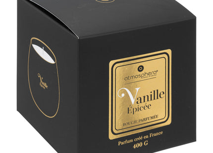Vela perfumada "Arlo" en tarro de cristal 400gr Aroma Especiado a Vainilla - 196071B
