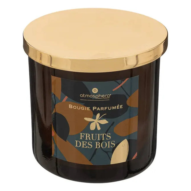 Vela perfumada "Plum" tarro de cristal de 400g frutos del bosque - 196074A