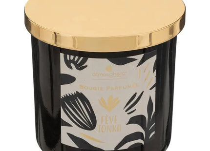 Vela perfumada "Plum" tarro de cristal de 400g haba tonka - 196074B