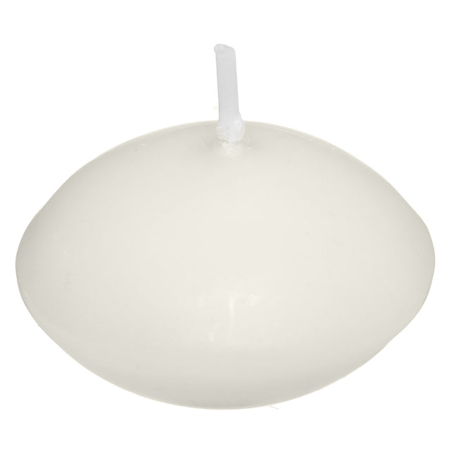 Juego de 6 velas flotantes "Many" blancos D4,5cm - 196079