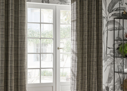 Cortina opaca "Seth" gris oscuro 140x260cm - 196202A