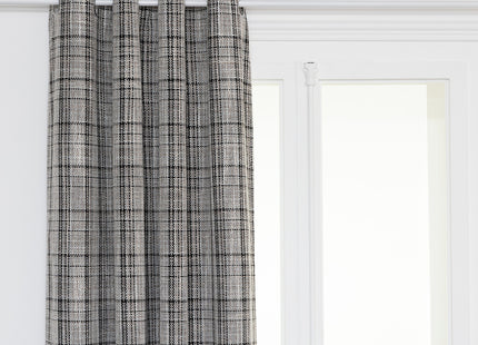 Cortina opaca "Seth" gris oscuro 140x260cm - 196202A