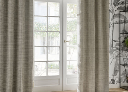 Cortina opaca "Seth" gris claro 140x260cm - 196202B