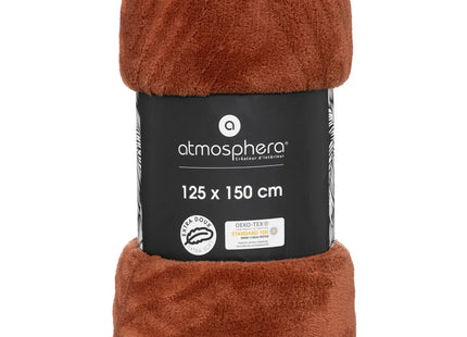 Frazada de franela “Zoa” 150x125cm terracota - 196215N