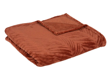 Frazada de franela “Zoa” 150x125cm terracota - 196215N