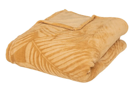 Frazada de franela “Zoa” 150x125cm amarillo - 196215R