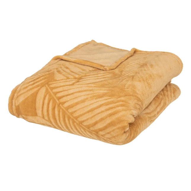 Frazada de franela “Zoa” 150x125cm amarillo - 196215R