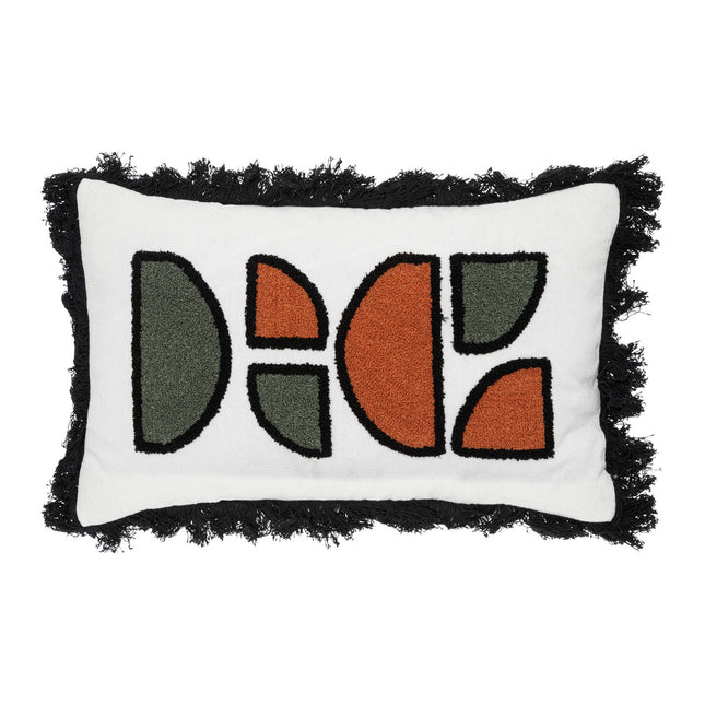 Almohada "Jaiko" desenfundable bordado en bouclette 30x50cm - 196237