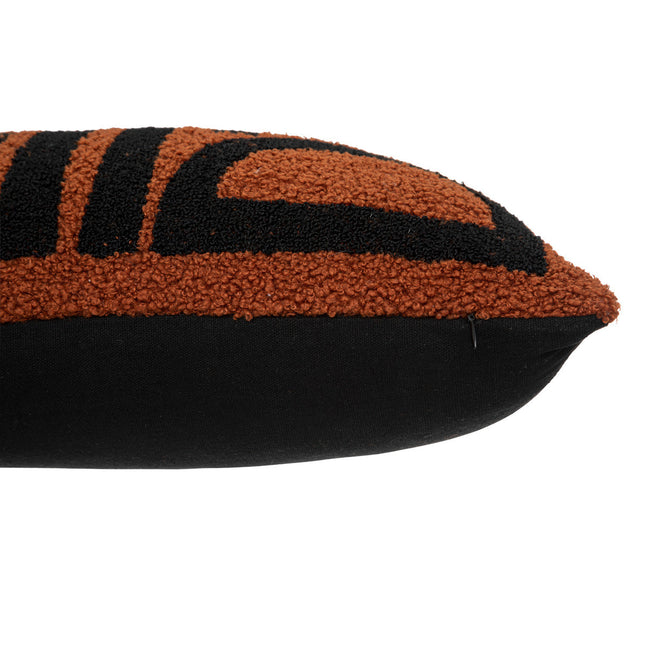 Almohada "Jaiko" rectangular bouclette marrón caramelo 30x50cm - 196271B